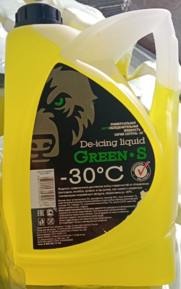 Жидкость универсальная антиобледенительная CRYSTAL G-L 20%  (-30С) 4.6л. ЗЕЛЕНАЯ