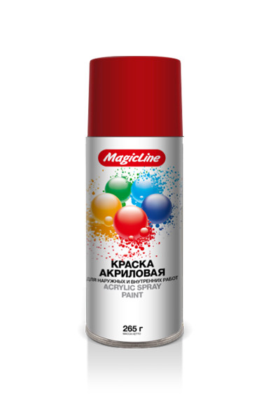 160 Краска красная RAL 3020 (265г)*12шт