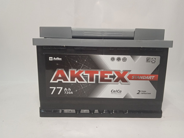 Аккумулятор 6 СТ-77 AKTEX STANDART ( п.т.720А) евро