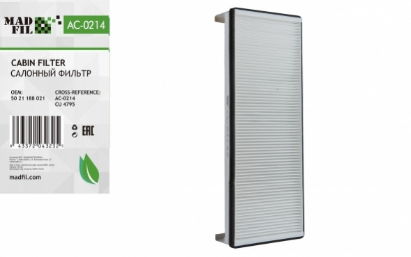 MADFIL Салонный фильтр CU 4795, 50 21 188 021,MAN TRUCK TGA- шт.