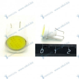 Лампа светодиод 12-5 б/ц (габарит) белая СОВ W2.1*9.5d NOVA-PRO (уп=10шт)