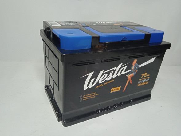 Аккумулятор 6ст- 75 Westa Black (п.т. 700А) Евро