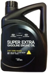 Масло мотор. 5W30 Hyundai Super Extra Gasoline Engine Oil  SL, ILSAC GF-3 (4л)1*4 шт.