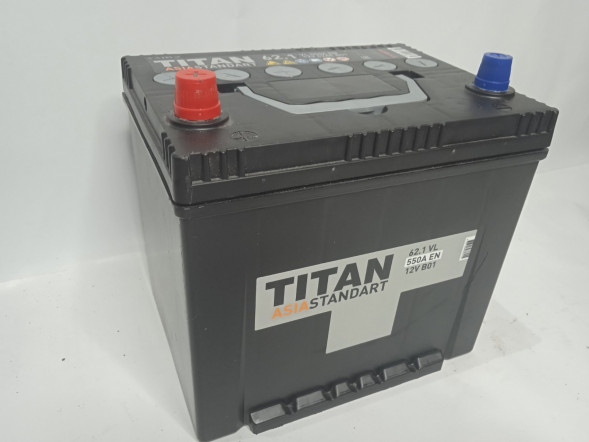 Аккумулятор 6ст- 62 TITAN ASIA STANDART (п.т. 550A) стандарт