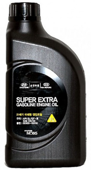 Масло мотор. 5W30 Hyundai Super Extra Gasoline Engine Oil  SL, ILSAC GF-3 (1л)1*12 шт.