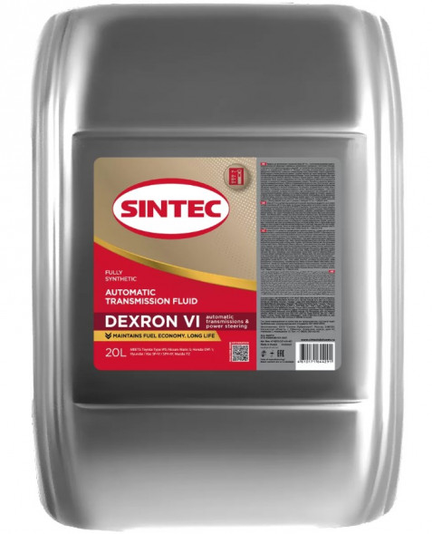 Масло трансм.  ATF VI SINTEC (20л) 1*1шт
