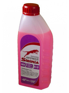 Антифриз A-40 SIBIRIA G12+ (КРАСНЫЙ) 1кг (1*12шт)