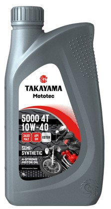 Масло мотор. 4T 10W-40 TAKAYAMA Mototec 5000 SM JASO MA-2 (1л)  1*12шт