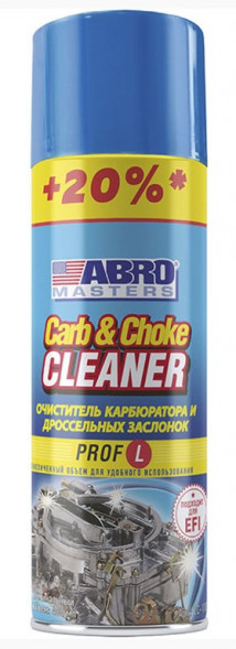 Очиститель карбюратора ABRO Masters PROF L +20% (650 мл.) 1*12 шт. (CC110RW)