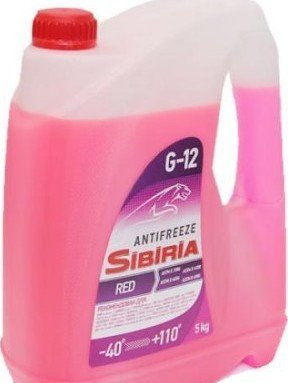 Антифриз A-40 SIBIRIA G12+ (КРАСНЫЙ) 5кг (1*3шт)