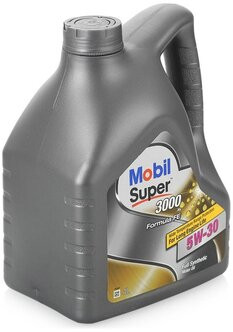 Масло мотор.  5W30 Mobil Super 3000 X1 Formula FE (4л) пластик 1*4 шт. (Турция)