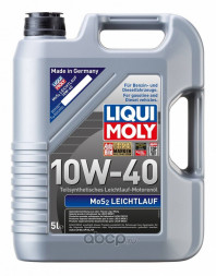 Масло мотор. 10W40 Liqui Moly MoS2 Leichtlauf SL A3/B4 пластик (5 л.) 1*4 шт. (1931)