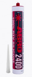 Герметик силиконовый высокотемпературный ABRO 2400 красный (США) (310 гр.) 1*15 шт. (SS2400)