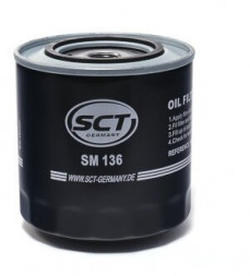 Фильтр масляный SCT SM 136- VW/AUDI/CHEVROLET A100 D/T4 1.9D /NIVA 1.7