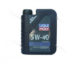 Масло мотор.  5W40 Liqui Moly Optimal Synth SN Plus/CF A3/B4 пластик (1 л.) 1*6 шт. (3925)