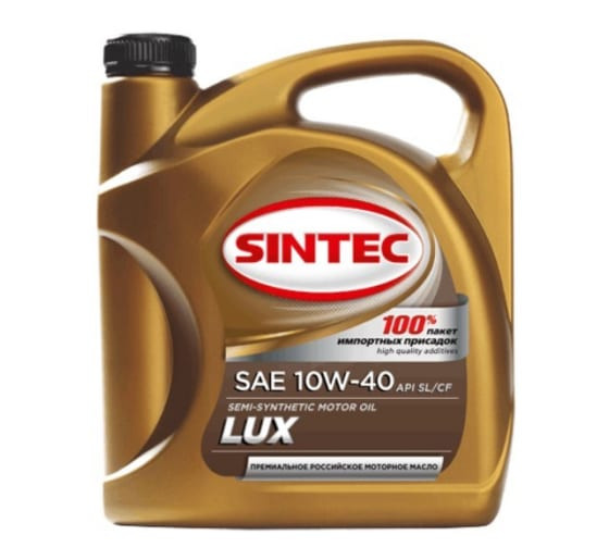 Масло мотор. 10W40 SINTEC LUXE SAE 10W40 АКЦИЯ API SL/CF (4л) 1*4шт