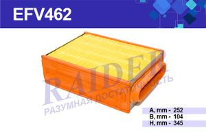 EFV462 Фильтр Raider воздушный (SNF-TR124-B) прямоугольный ПТЗ К-701 К-701А К-700А КИРОВЕЦ (1*4 шт.)
