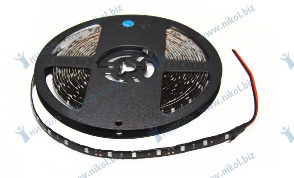 Лента светодиодная 12 V 5м 300SMD (35*28 мм) синяя (катушка)