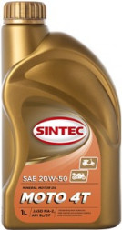 Масло мотор. SINTEC MOTO JASO 4Т API SL/CF (1л) 1*12шт
