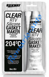 RW8502 Герметик силиконовый-прокладка (прозрачный) (85 гр) (1*12)