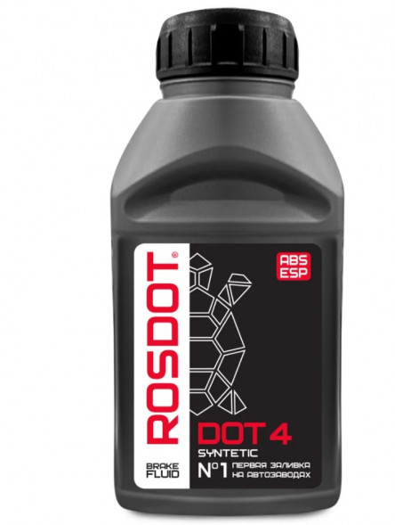 Жидкость торм. ROSDOT 4 в п/э бут. 0,250 кг (30шт)
