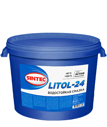 Смазка Литол-24 Sintec ГОСТ (пласт.тара) (5кг) (1*1шт)