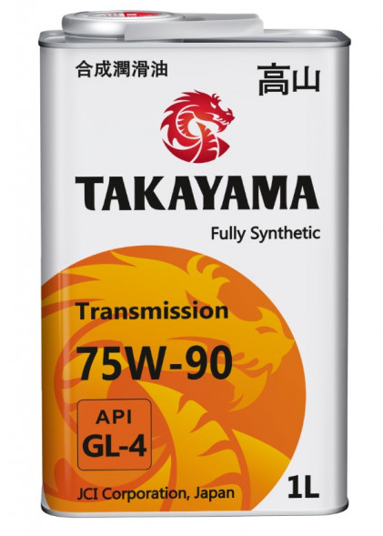 Масло трансм. 75W90 TAKAYAMA GL-4  1л (1*12) металл