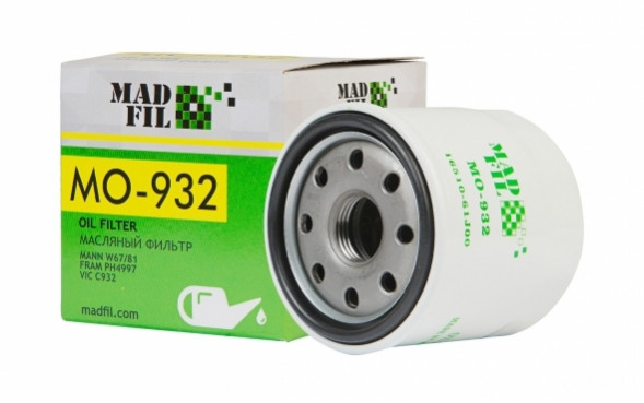 MADFIL Фильтр масляный, 16510-61J00 Daewoo Matiz, Chevrolet Spark, Aveo 1.2 03->