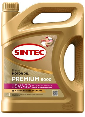 Масло мотор.  5W30 SINTEC PREMIUM 9000  A5/B5 SL/CF   (4л) 1*4шт
